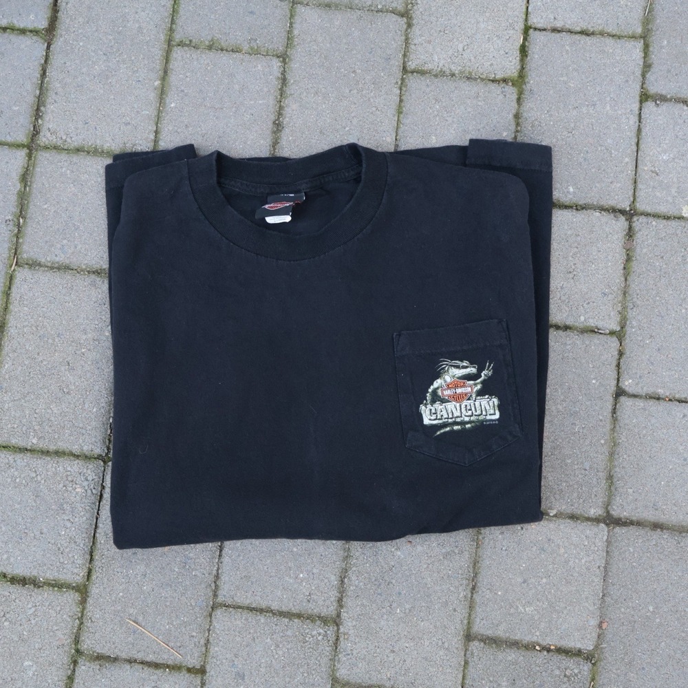 Harley Davidson Men's T Shirt Cancun Mexico Biker Motorcycle Chopper Size XL - Picture 2 of 7